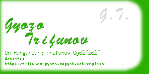 gyozo trifunov business card